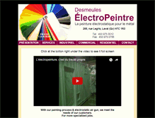 Tablet Screenshot of electropeintre.ca